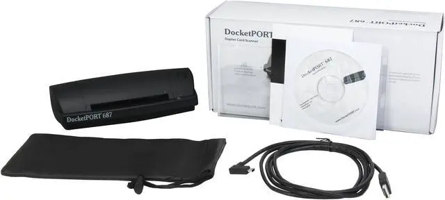 Alt view image 6 of 6 - Ambir DocketPort 687 DP687 48-bit internal color, outputs 24-bit true color, 8-bit grayscale & 1-bit B&W CMOS CIS (Contact Image Sensor) Duplex 600 dpi Optical Scanners - Specialized