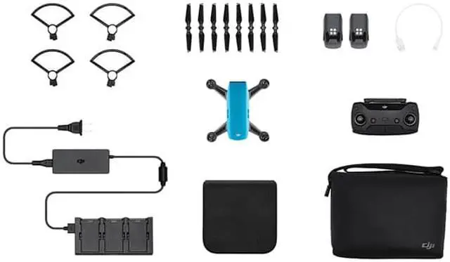 Alt view image 2 of 6 - DJI Spark Mini Quadcopter Drone Fly More Combo (Sky Blue)