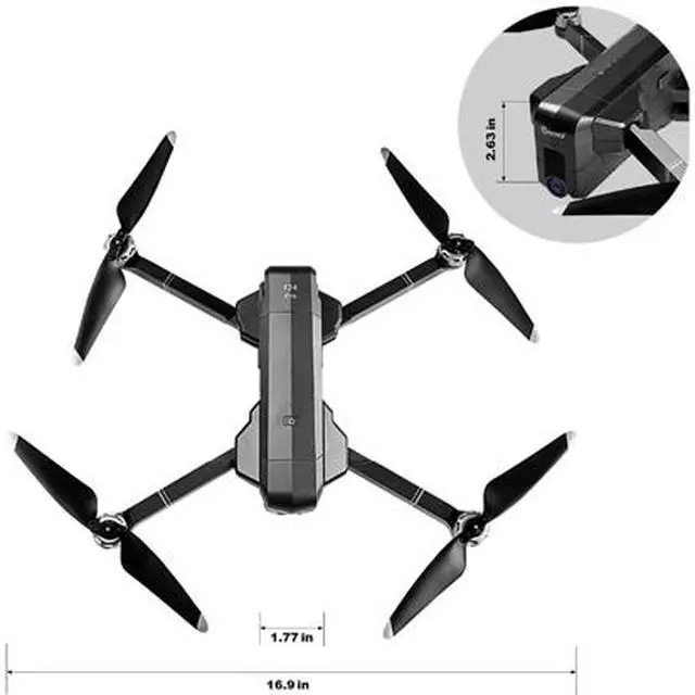 Alt view image 2 of 6 - Contixo F24 Pro Drone 4K Quadcopter UHD Live Video GPS Drones, FPV Drone with Camera for Adults Beginner 30 Mins Flight Time Long 2500mAh Battery Brushless Motor - Black (1 Battery Carrying Case)