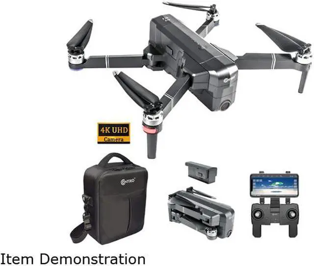 Alt view image 5 of 6 - Contixo F24 Pro Drone 4K Quadcopter UHD Live Video GPS Drones, FPV Drone with Camera for Adults Beginner 30 Mins Flight Time Long 2500mAh Battery Brushless Motor - Black (1 Battery Carrying Case)