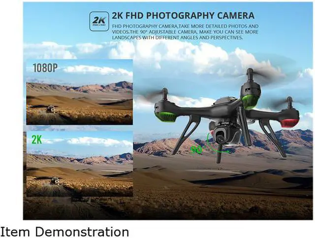 Alt view image 5 of 7 - HolyStone HS130D GPS FPV Drone with 2K FHD Camera, 5G Wi-FI Transmission, Bonus Battery