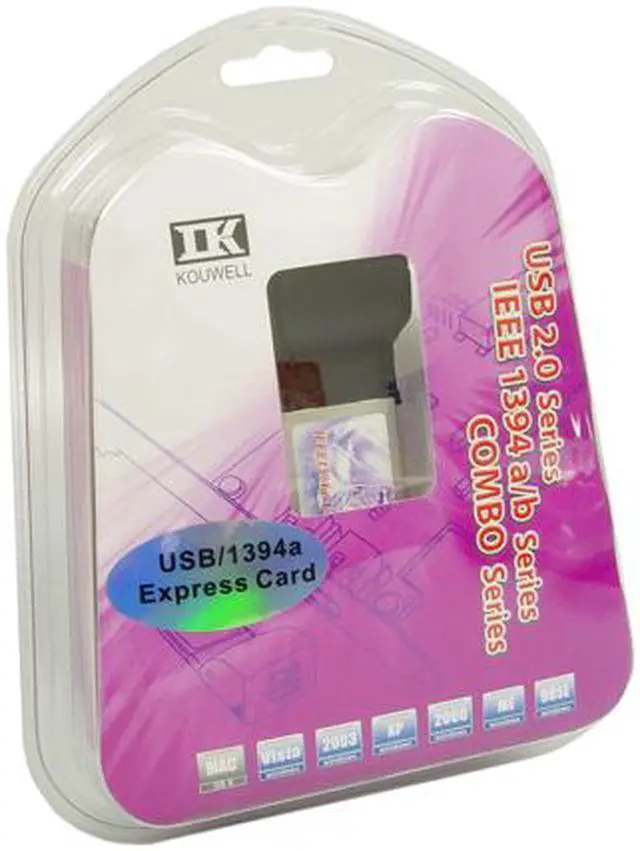 Alt view image 6 of 6 - Koutech 1615E Dual Port FireWire/1394b (FireWire 800) ExpressCard