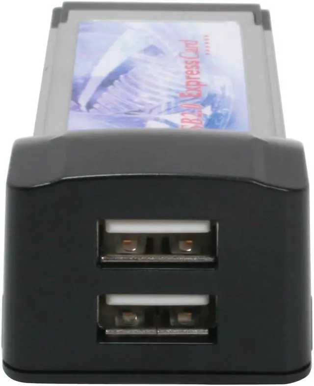 Alt view image 3 of 7 - Koutech 2002E Dual Port Hi-Speed USB 2.0 ExpressCard