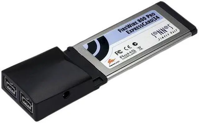 Alt view image 2 of 2 - SoNNeT FW800-E34 IEEE 1394 ExpressCard 2 x IEEE 1394