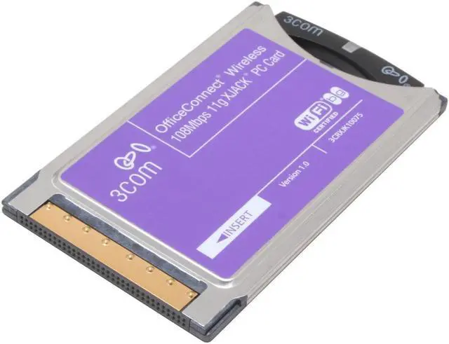 Main image of 3com 3CRXJK10075 Wireless 108Mbps XJACK PC Card