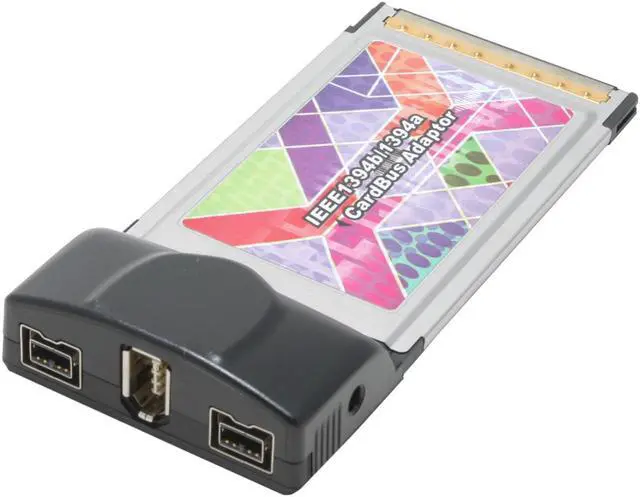 Main image of Koutech CBFW330 IEEE 1394 PCMCIA Card 2x FireWire 800 ports (1394b) 1x FireWire 400 port (1394a)