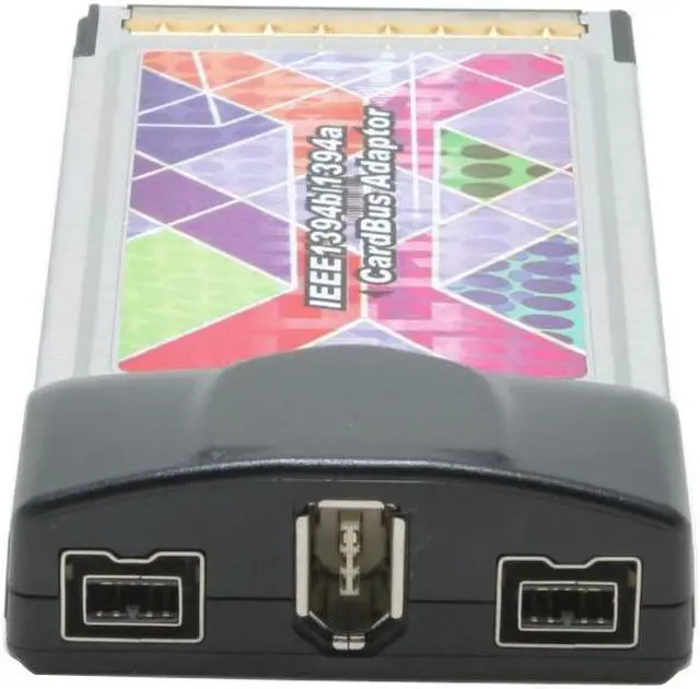 Alt view image 3 of 5 - Koutech CBFW330 IEEE 1394 PCMCIA Card 2x FireWire 800 ports (1394b) 1x FireWire 400 port (1394a)