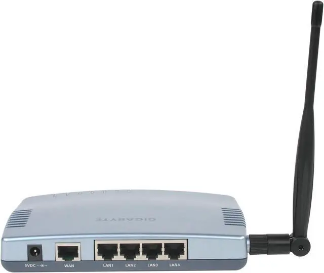 Alt view image 3 of 5 - GIGABYTE GN-B41G Wireless Router IEEE 802.11b/g, IEEE 802.3, IEEE 802.3u