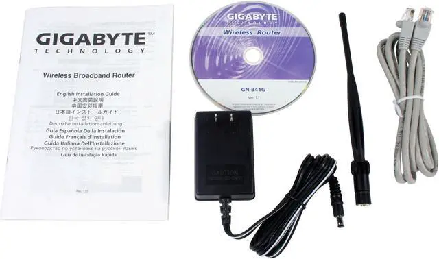 Alt view image 4 of 5 - GIGABYTE GN-B41G Wireless Router IEEE 802.11b/g, IEEE 802.3, IEEE 802.3u