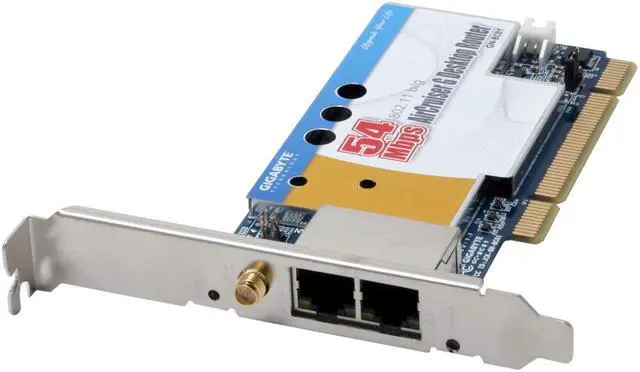 Alt view image 2 of 7 - GIGABYTE GN-BC01-E1 AirCruiser G PCI Router IEEE 802.3/3u, IEEE 802.11b/g