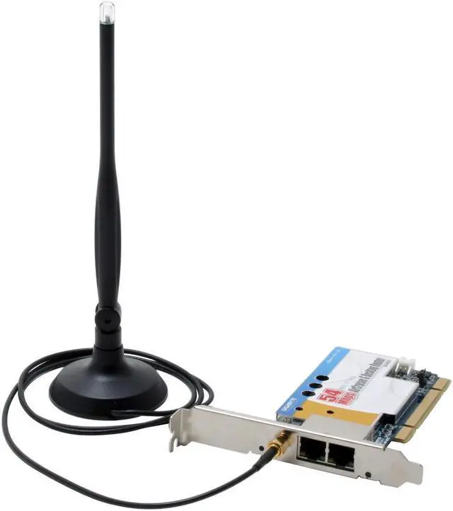 Alt view image 3 of 7 - GIGABYTE GN-BC01-E1 AirCruiser G PCI Router IEEE 802.3/3u, IEEE 802.11b/g