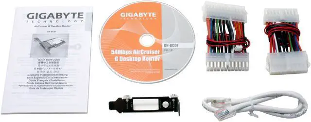 Alt view image 6 of 7 - GIGABYTE GN-BC01-E1 AirCruiser G PCI Router IEEE 802.3/3u, IEEE 802.11b/g