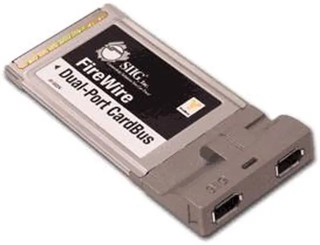 Main image of SIIG NN-PCM222-S4 IEEE 6-pin 1394a PCMCIA Card 2 x IEEE 1394