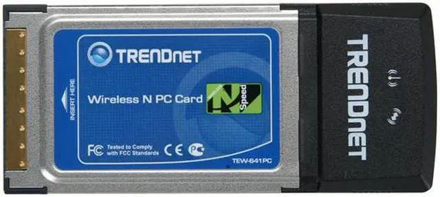Alt view image 2 of 4 - TRENDnet TEW-641PC Wireless N PC Card