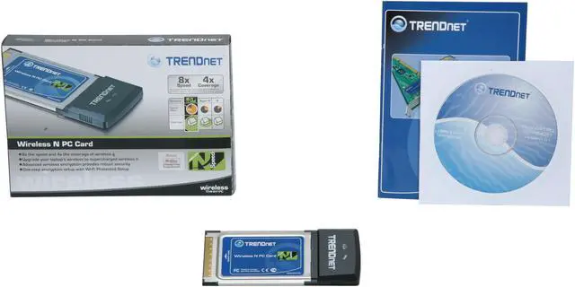 Alt view image 4 of 4 - TRENDnet TEW-641PC Wireless N PC Card