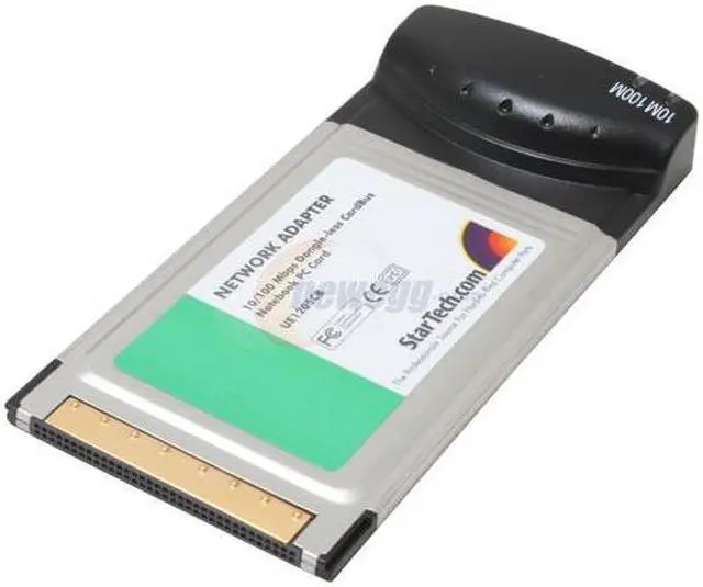 Main image of StarTech UE1205CB Dongle-less 10/100Mbps PCMCIA CardBus Ethernet Card