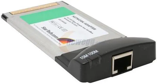 Alt view image 2 of 4 - StarTech UE1205CB Dongle-less 10/100Mbps PCMCIA CardBus Ethernet Card