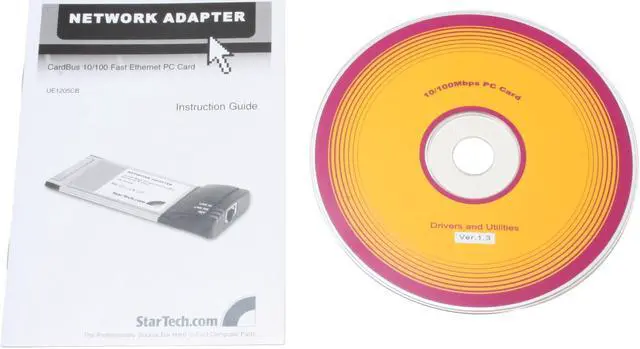 Alt view image 3 of 4 - StarTech UE1205CB Dongle-less 10/100Mbps PCMCIA CardBus Ethernet Card