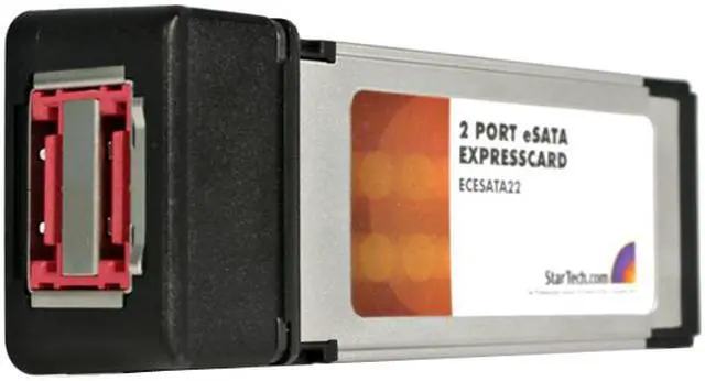 Main image of StarTech ECESATA22 2 Port ExpressCard eSATA Controller Adapter Card