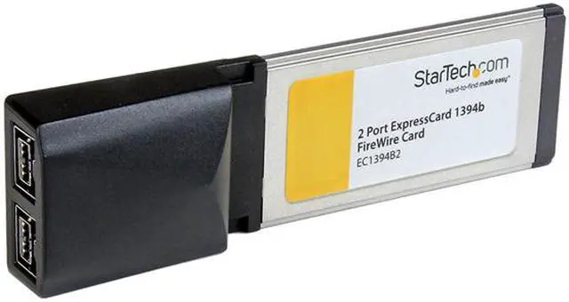 Alt view image 4 of 5 - StarTech EC1394B2 2 Port ExpressCard 1394b FireWire Laptop Adapter Card