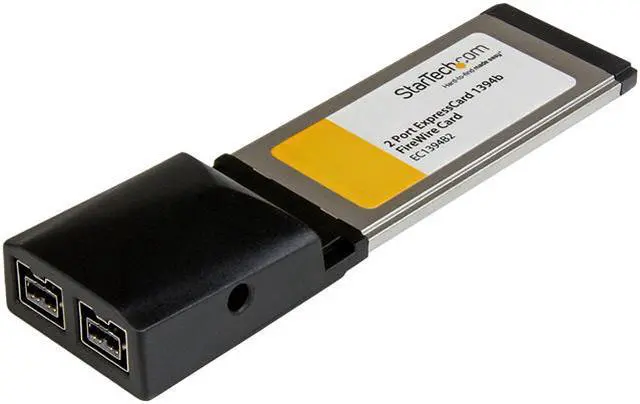 Main image of StarTech EC1394B2 2 Port ExpressCard 1394b FireWire Laptop Adapter Card