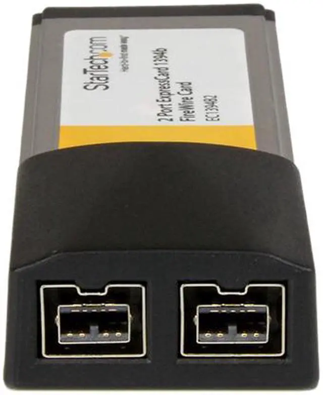 Alt view image 2 of 5 - StarTech EC1394B2 2 Port ExpressCard 1394b FireWire Laptop Adapter Card
