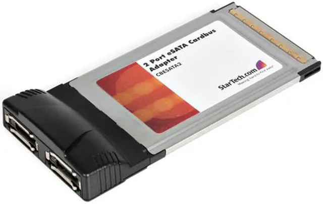 Alt view image 2 of 2 - StarTech.com CBESATA2 SATA PCMCIA Card 2 x SATA II