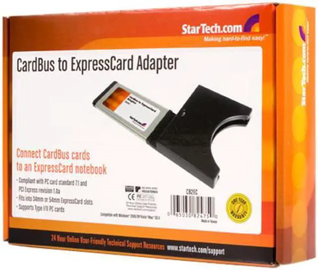 Alt view image 5 of 5 - StarTech.com ExpressCard to CardBus Laptop Adapter( CB2EC)
