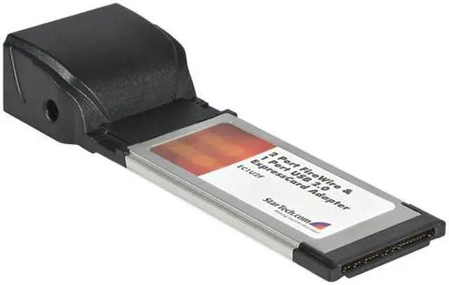 Alt view image 6 of 9 - StarTech EC1U2F 2 Port FireWire and 1 Port USB 2.0 ExpressCard Adapter