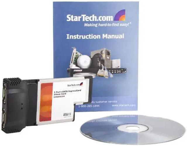 Alt view image 4 of 5 - StarTech  ECESATA254  2 Port ExpressCard 54mm eSATA Controller Adapter Card