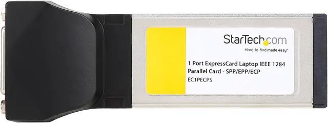 Alt view image 2 of 7 - StarTech.com 1 Port ExpressCard Laptop Parallel Adapter Card EC1PECPS