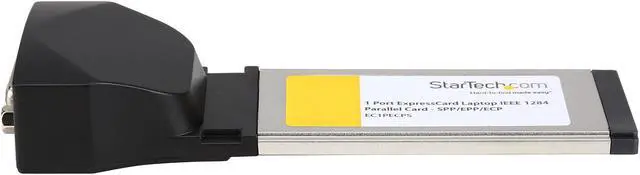 Alt view image 3 of 7 - StarTech.com 1 Port ExpressCard Laptop Parallel Adapter Card EC1PECPS