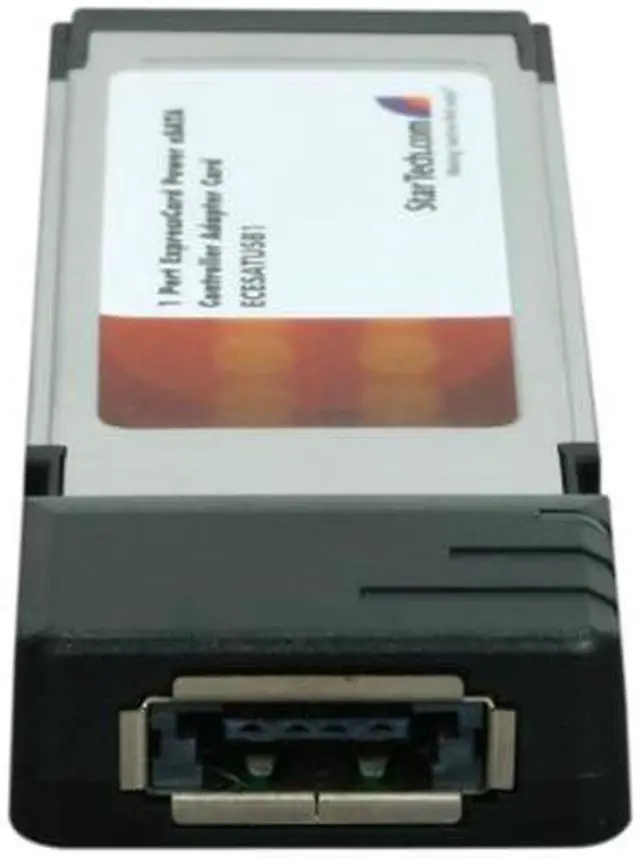 Alt view image 3 of 5 - StarTech  ECESATUSB1  1 Port ExpressCard Power eSATA Controller Adapter Card