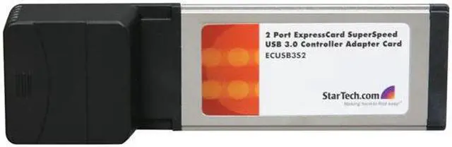 Alt view image 2 of 5 - StarTech  ECUSB3S2  2 Port ExpressCard SuperSpeed USB 3.0 Card Adapter