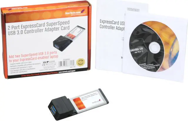 Alt view image 5 of 5 - StarTech  ECUSB3S2  2 Port ExpressCard SuperSpeed USB 3.0 Card Adapter