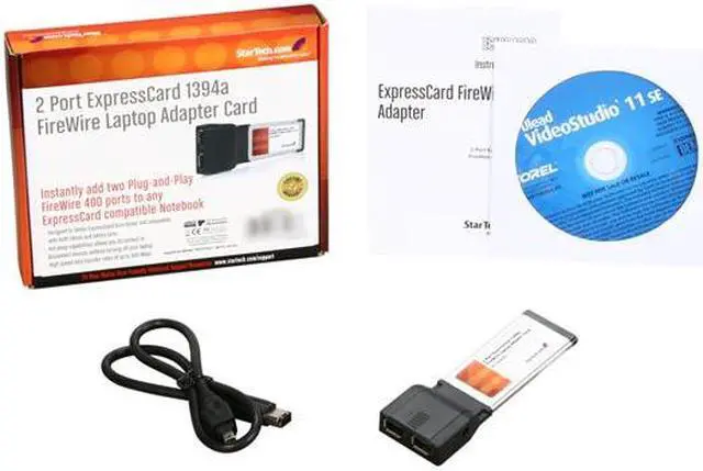 Alt view image 2 of 2 - StarTech  EC13942A2  2 Port ExpressCard 1394a FireWire Laptop Adapter Card