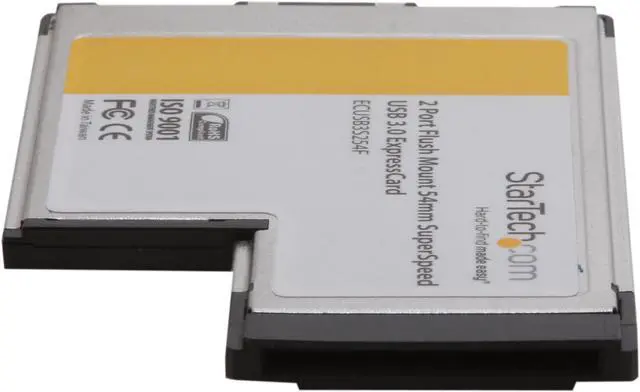 Alt view image 4 of 5 - StarTech ECUSB3S254F 2 Port Flush Mount ExpressCard 54mm SuperSpeed USB 3.0 Card Adapter