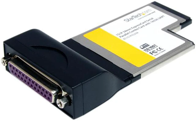 StarTech EC1S1P55254 1S1P 54mm ExpressCard Serial Parallel Combo Card ...