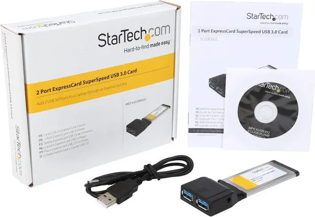 Alt view image 7 of 6 - StarTech.com ECUSB3S22 USB ExpressCard 2 x USB 3.0