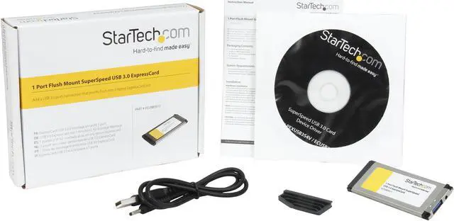 Alt view image 6 of 6 - StarTech.com 1 Port Flush Mount ExpressCard SuperSpeed USB 3.0 Card Adapter
