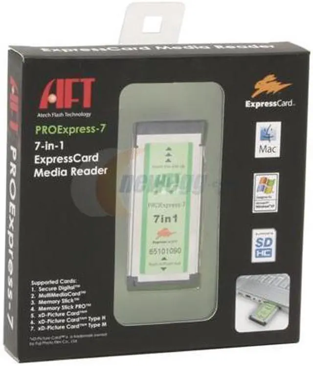 Alt view image 4 of 4 - AFT PROExpress-7 ExpressCard Reader Single Media Card Slot