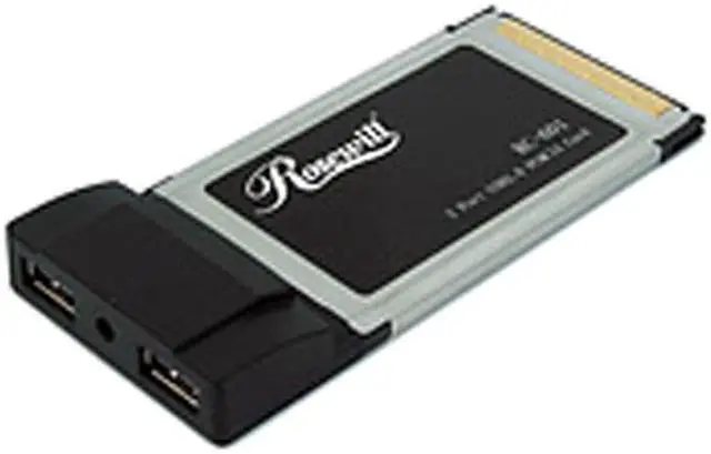 Main image of Rosewill RC-601 USB PCMCIA Card 2 x USB Type A ports, 1 x DC Jack