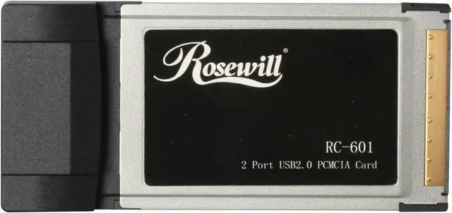 Alt view image 5 of 7 - Rosewill RC-601 USB PCMCIA Card 2 x USB Type A ports, 1 x DC Jack
