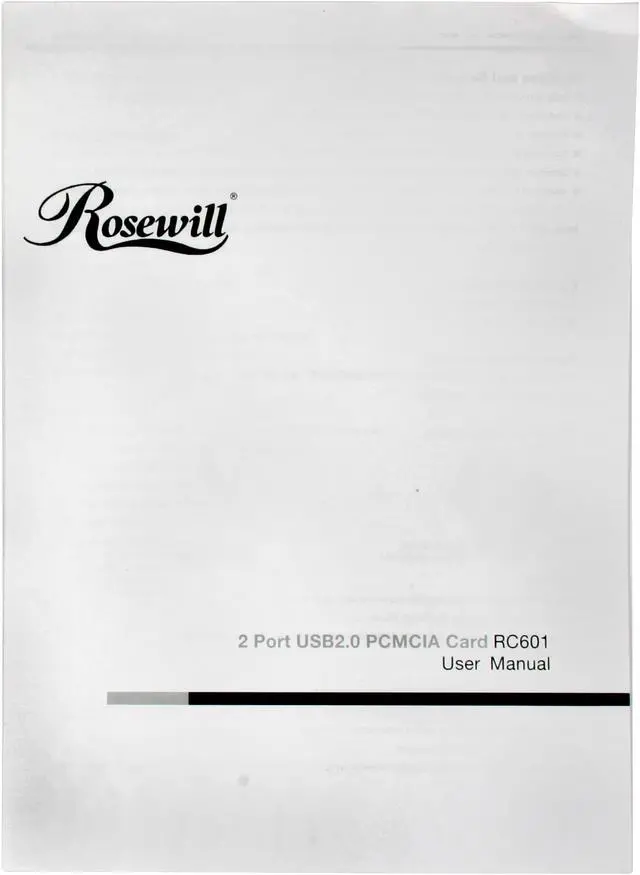 Alt view image 6 of 7 - Rosewill RC-601 USB PCMCIA Card 2 x USB Type A ports, 1 x DC Jack