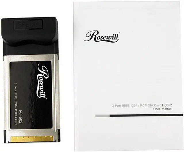 Alt view image 6 of 7 - Rosewill RC-602 IEEE 1394 PCMCIA Card 3 x IEEE 1394