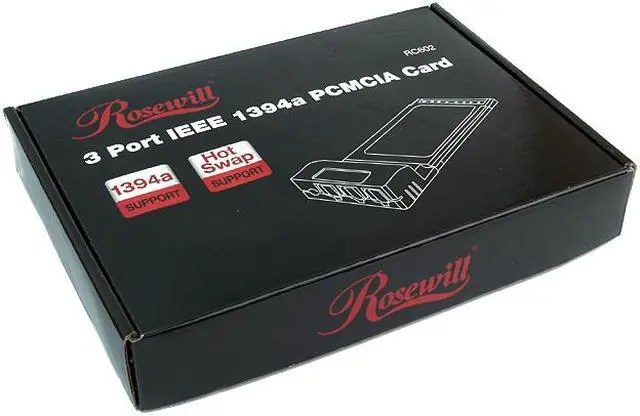 Alt view image 7 of 7 - Rosewill RC-602 IEEE 1394 PCMCIA Card 3 x IEEE 1394