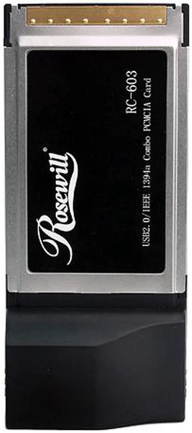 Alt view image 2 of 6 - Rosewill RC-603 USB / IEEE 1394 PCMCIA Card 2 x USB 2.0 2 x IEEE 1394