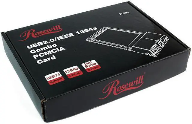 Alt view image 6 of 6 - Rosewill RC-603 USB / IEEE 1394 PCMCIA Card 2 x USB 2.0 2 x IEEE 1394