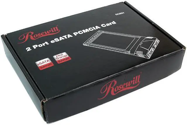 Alt view image 5 of 5 - Rosewill RC-604 2-Port eSATA PCMCIA Card