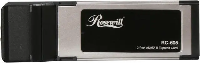 Alt view image 3 of 4 - Rosewill RC-605 SATAII ExpressCard 2 x SATA